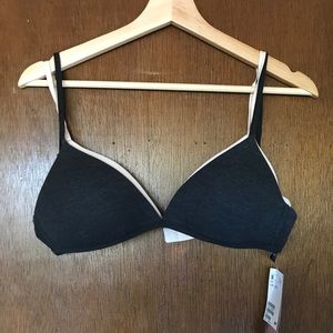 H&M black and cream soft padded bras, 2pack [NWT]